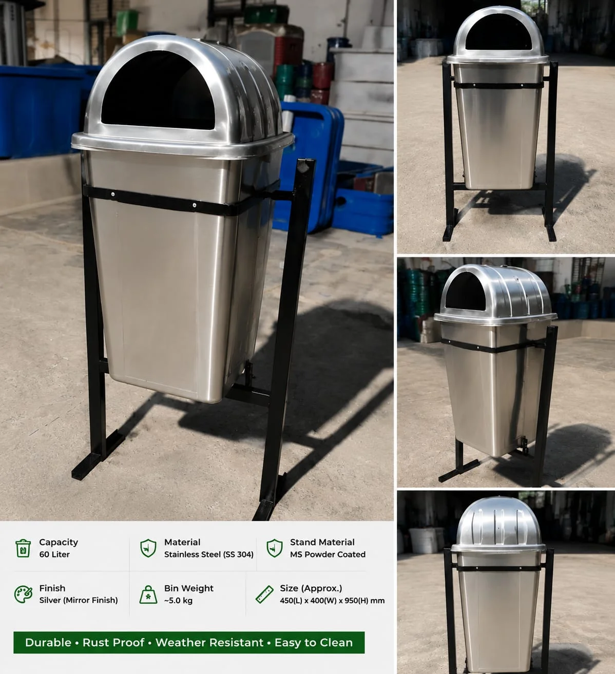 Commercial & Municipal Dustbins (10L - 120L)