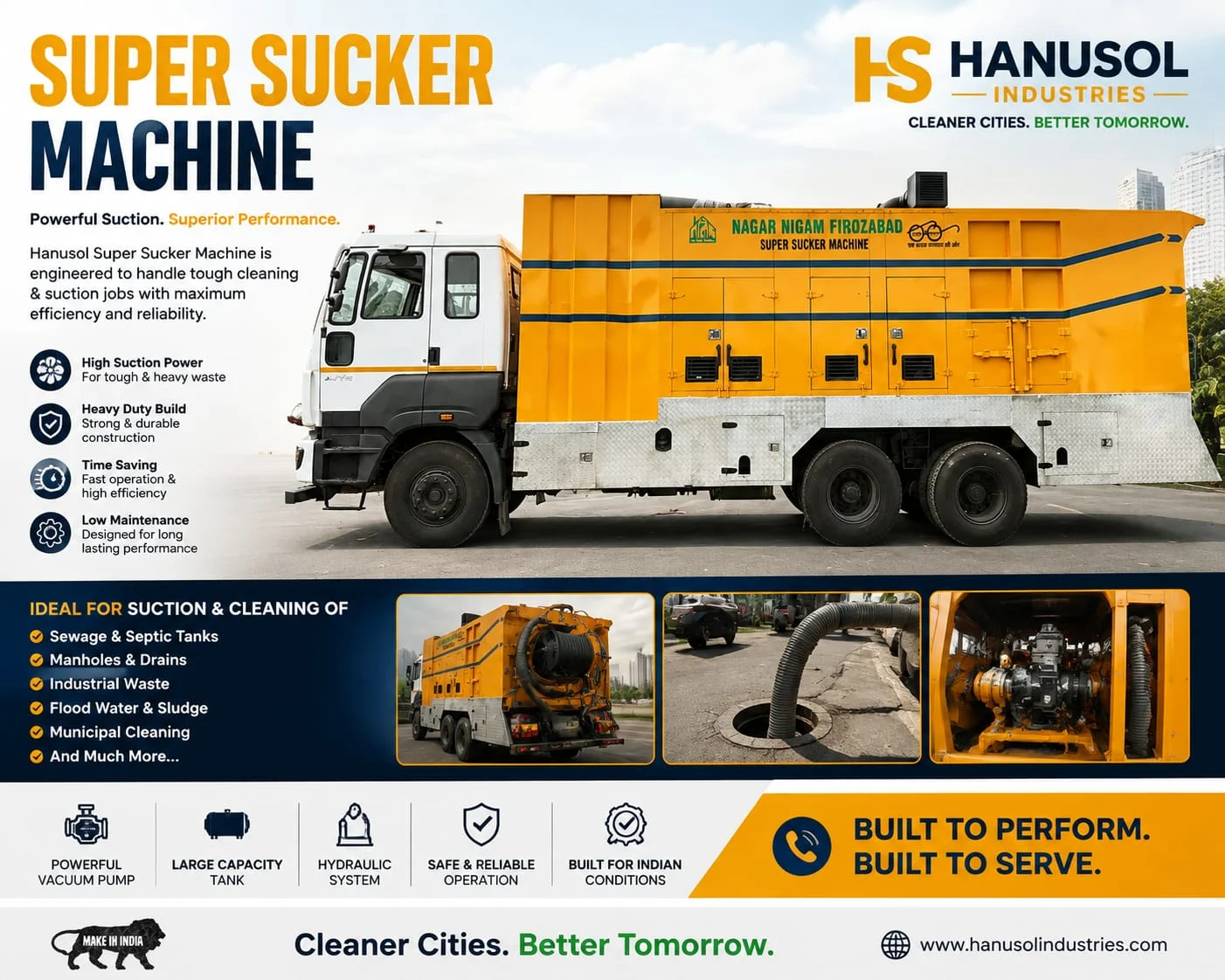 Super Sucker Machine (Deep Sewer Desilting)
